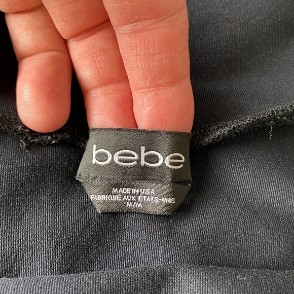 Bebe Women's Black Pull On Midi Skirt Size Medium - Picture 2 of 10